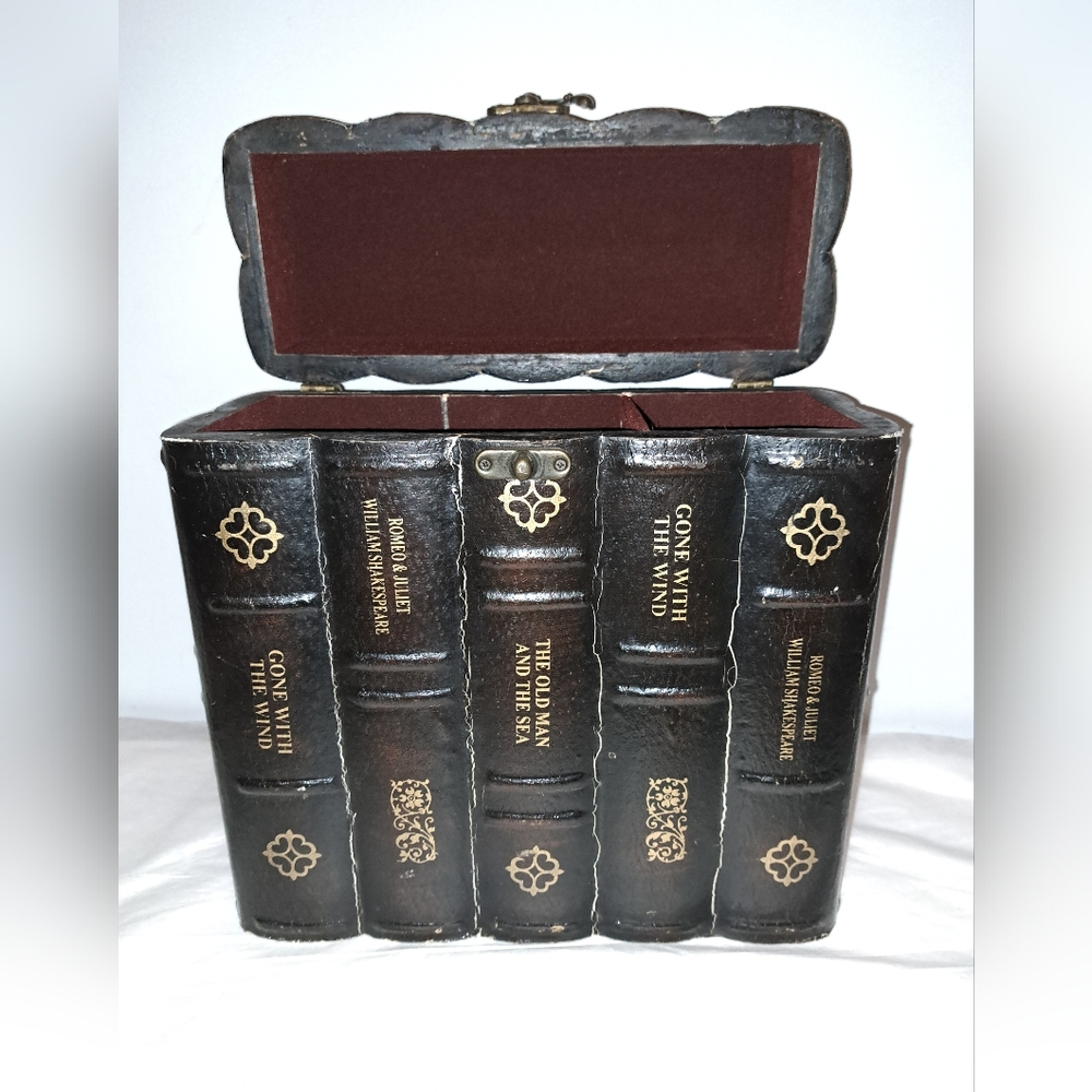 Vintage looking Hollowed out wooden books